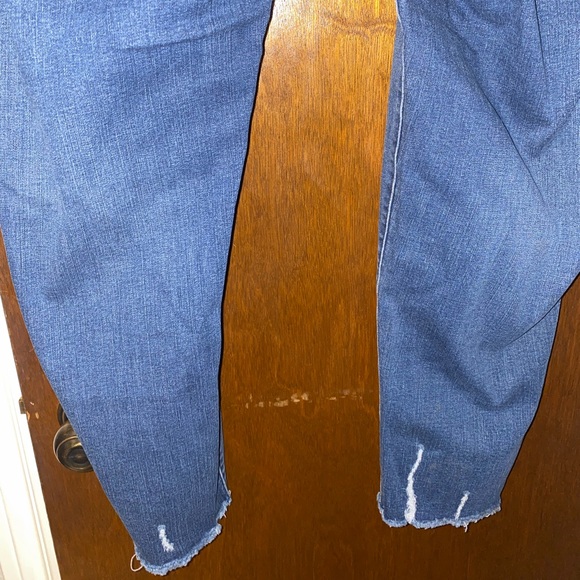 Lularoe Dark Wash Distressed Jeans - Picture 5 of 6